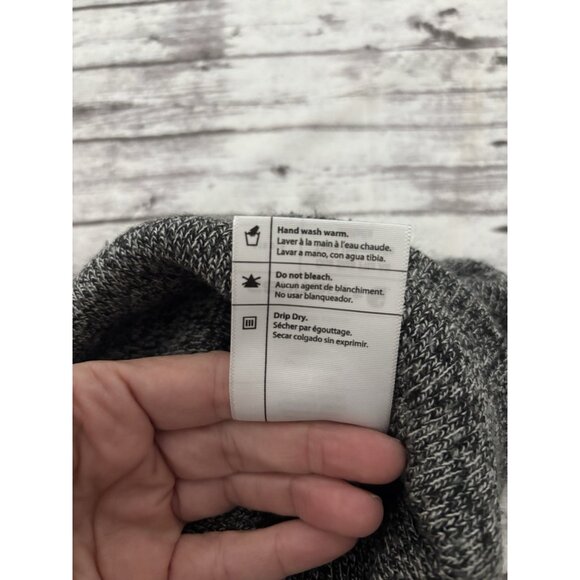 Carhartt Knit Hat Beanie One Size Gray Black Winter Logo - Picture 5 of 7